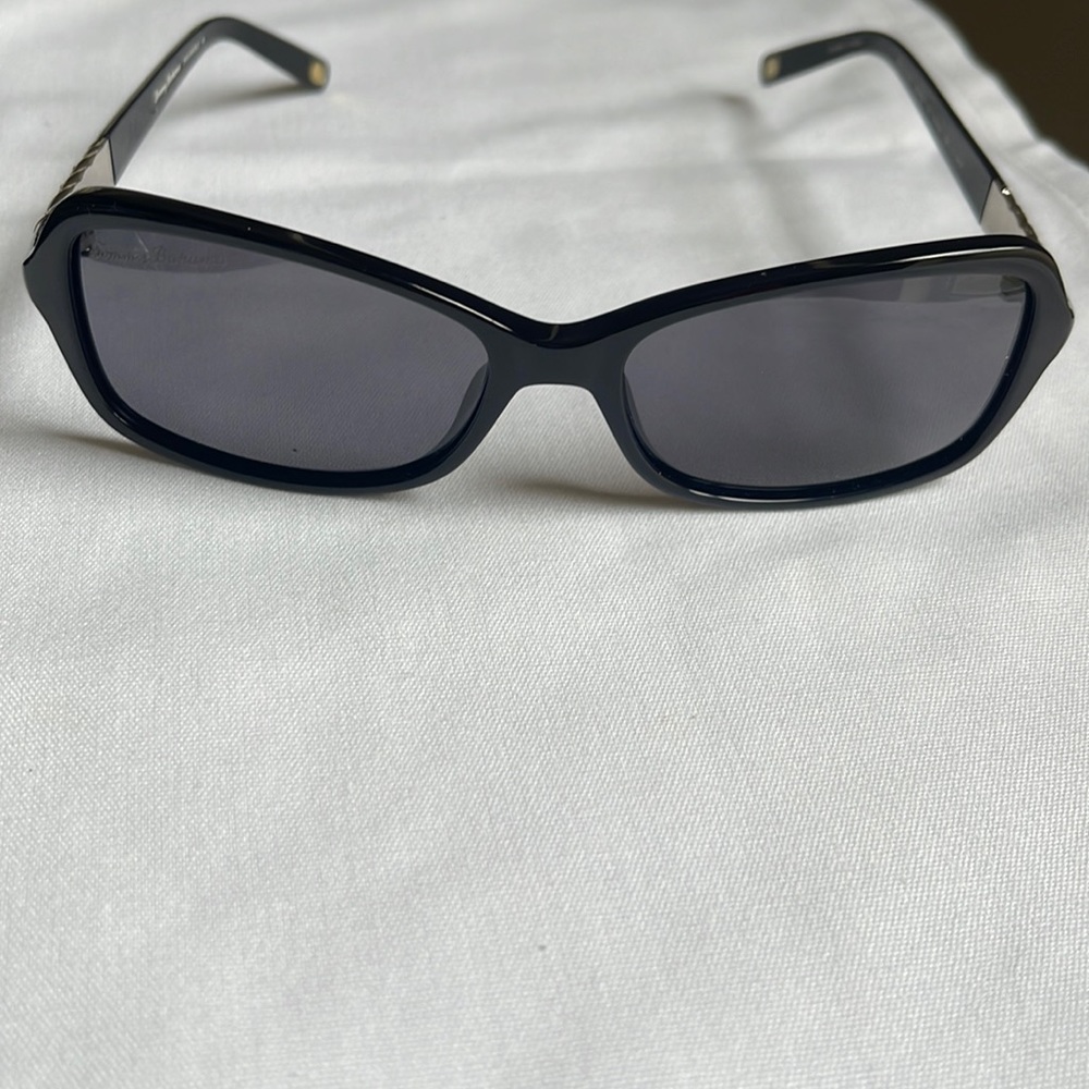 TOMMY BAHAMA TB 7030 POLARIZED Diva Flare oval frames w/rhinestones on silver
